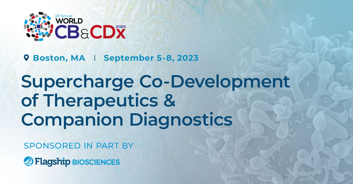 Supercharge Co-Development of Therapeutics & Companion Diagnostics. Join us for the 13th Annual World Clinical Biomarkers and CDx Summit.